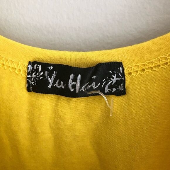 Disney Mickey Mouse Yellow and Silver Mini Dress - Picture 5 of 7